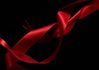 red satin ribbon